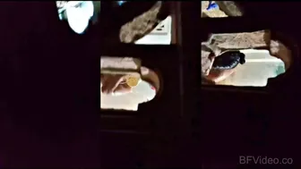 Village Bhabhi Caught Nude Bathing Peeking Through Wall Hole