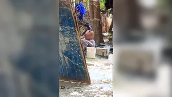 Village Bhabhi Secret Nude Bath Outdoors Hidden Cam Leak