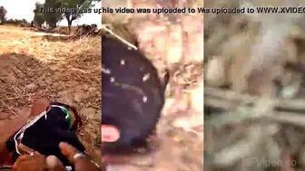 Village Babe Spreading Legs For Pink Choot Show Outdoors