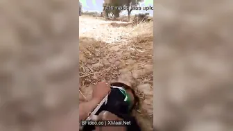 Village Babe Spreading Legs For Pink Choot Show Outdoors