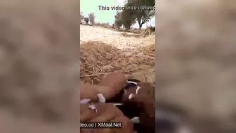 Village Babe Spreading Legs For Pink Choot Show Outdoors