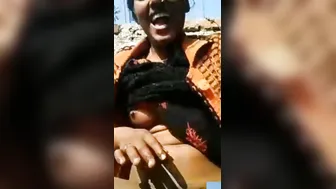 Dehati Village Gf Sexy Selfie Dancing Topless In Fields