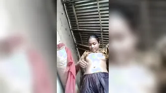 Bangla Gaon Ki Ladki First Viral Nude Show For Jija
