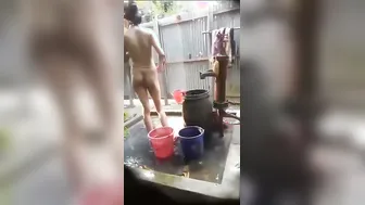 Bangla Village Lass Naked Bath Captured On Phone