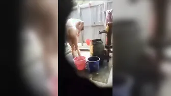 Bangla Village Lass Naked Bath Captured On Phone