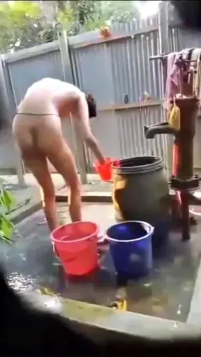 Bangla Village Lass Naked Bath Captured On Phone
