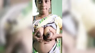 Bhabhi Squeezing Milky Boobs Nude Viral Desi Home Show