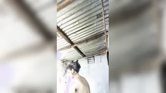 Village Teen Snaps Fresh Nude Selfies In Saree Room Mirror