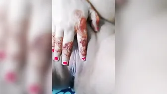 Desi Wife With Huge Boobs Taking Nude Selfie In Bedroom Mirror