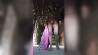 Dehati Indian Girl Stripping Nude For Selfie Video Tease