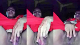 Horny Bhabhi Pressing Big Boobs While Fingering Naked