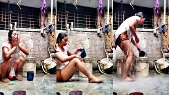 Jabalpur Young Bhabhi Bathing Nude In Bucket Viral Leak