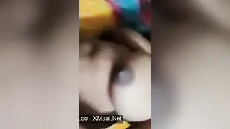 Milky Boobed Bhabhi Posing Nude Seducing Secret Lover Closeup