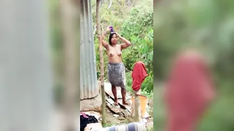 Bangla Naughty Randi Exposing Nude Body In Village Hut