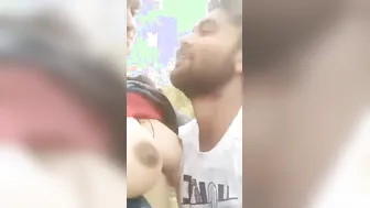 Desi Lovers Outdoor Boob Chusai Viral In Coconut Grove