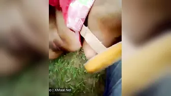 Dehati Slut Shaved Chut Fucked Wild Outdoors By Lover