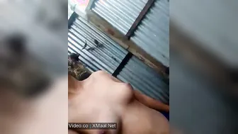 Village Cutie Squeezing White Boobs Leaking Milk For Desi Lover's Phone