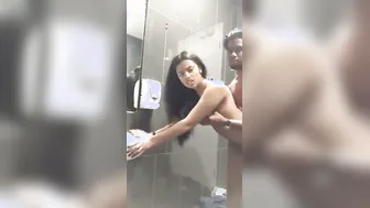 Super Sexy Teen Grinding Lover's Lund Hard In Steamy Indian Bathroom