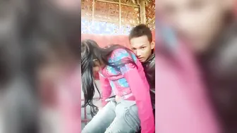 Young Couple First-Time Outdoor Fuck Caught On Mms Video