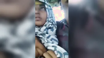 Bangla Hijabi Babe Boobs Sucked Hard By Lover In Burqa