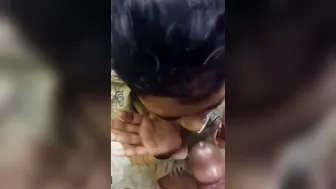 Cute Desi Gf Kneeling Begging Cumshot On Pretty Face