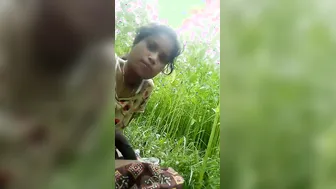 Dehati Gf Gagging On Thick Dick Sucking Outdoors Caught