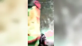 Dehati Wifey Doggy Railed Outdoors By Lover's Thick Desi Rod