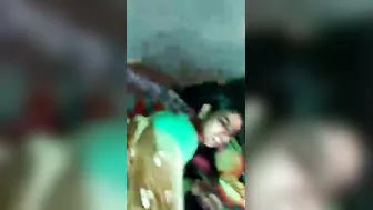 Dehati Wifey Doggy Railed Outdoors By Lover's Thick Desi Rod