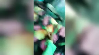 Dehati Wifey Doggy Railed Outdoors By Lover's Thick Desi Rod