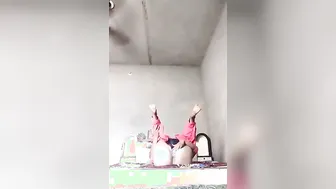 Village Desi Babe Arching Ass High Doggy Pound By Lover Raw