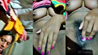 Booby Desi Babe Flashing Nude Curves Teasing Lover's Phone