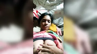 Booby Desi Babe Flashing Nude Curves Teasing Lover's Phone