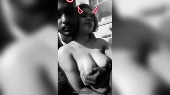 Desi Gf Smoking Beedi Pressing Juicy Boobs In Sari