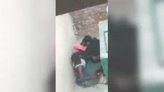 Rooftop Desi Lovers Caught Fucking By Peeping Uncle