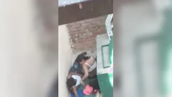 Rooftop Desi Lovers Caught Fucking By Peeping Uncle