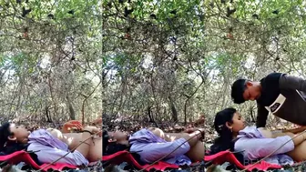 Jungle Lovers Fucking Deep After Titty Suck In Wild Bushes