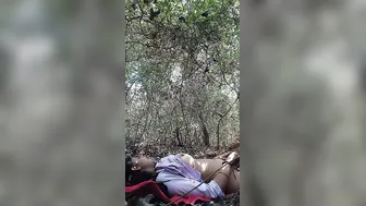 Jungle Lovers Fucking Deep After Titty Suck In Wild Bushes
