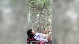 Jungle Lovers Fucking Deep After Titty Suck In Wild Bushes