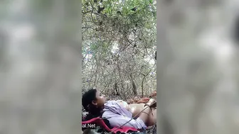 Jungle Lovers Fucking Deep After Titty Suck In Wild Bushes