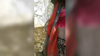Indian Adivasi Babe Flashing Hairy Pussy And Tits Outdoor