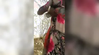 Indian Adivasi Babe Flashing Hairy Pussy And Tits Outdoor