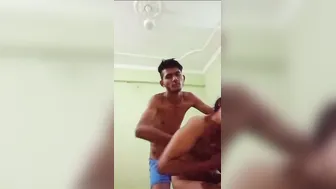 Lovers Grinding Deep In Doggy Romance On Saree-Strewn Bed