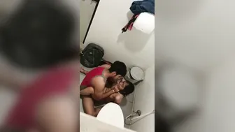 Petite Indian Gf Wild Sex Pounding In Dirty Restroom Stall