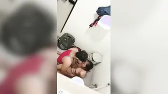 Petite Indian Gf Wild Sex Pounding In Dirty Restroom Stall