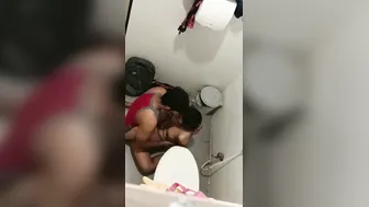 Petite Indian Gf Wild Sex Pounding In Dirty Restroom Stall