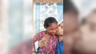Bihari Tribal Babe Kissing Lover Passionately On Hidden Cam