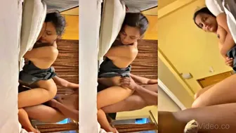 Sexy Desi Babe Rocked Hard In Doggy On Kitchen Floor