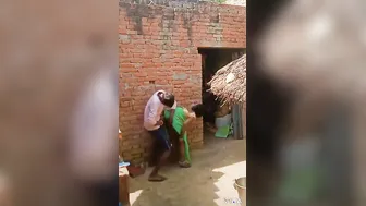 Village Bhabhi Bent Over Taking Doggystyle In Muddy Backyard