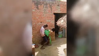 Village Bhabhi Bent Over Taking Doggystyle In Muddy Backyard