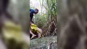 Chubby Dehati Randi Pounded Wild In Lush Green Fields